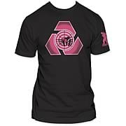 Godzilla Final Wars Earth Defense Logo 2 Black T-Shirt